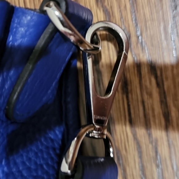 SOLD HERMES Electric Blue Clemence Leather Evelyne III 33 Bag - Picture 16 of 16